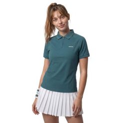 Damska techniczna tenisowa koszulka polo Siroko Player-W Green. Zielone koszulki sportowe damskie SIROKO, l, bez wzorów, z tkaniny, bez kołnierzyka, bez ramiączek, tenisowe. Za 127.00 zł.