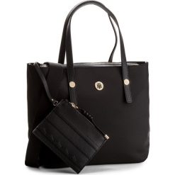 Torebka TOMMY HILFIGER - Tommy City Med Tote AW0AW05452 002. Czarne torebki do ręki damskie Tommy Hilfiger, z materiału. Za 399.00 zł.