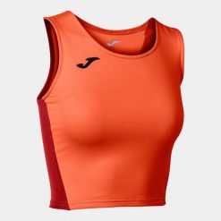 Tank top do biegania damski Joma R-Winner Crop top. Brązowe t-shirty damskie Joma, xl, bez wzorów, sportowe, bez kołnierzyka. Za 104.25 zł.