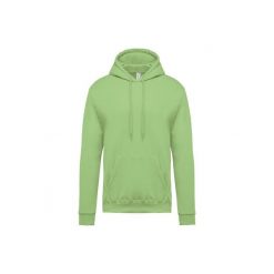 Bluza z kapturem Kariban. Zielone bluzy męskie KARIBAN, m, bez wzorów, z bawełny, z kapturem. Za 192.00 zł.