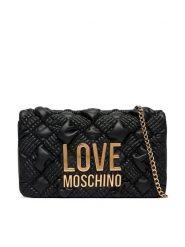 LOVE MOSCHINO Torebka JC4131PP1PL1000A Czarny. Czarne torebki do ręki damskie Love Moschino, bez wzorów, ze skóry, wizytowe, bez dodatków. Za 839.99 zł.