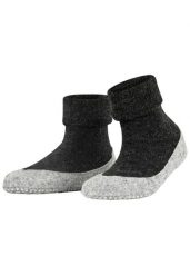 Kapcie damskie Falke Cosyshoe. Szare kapcie damskie Falke, bez wzorów, z materiału. Za 226.50 zł.