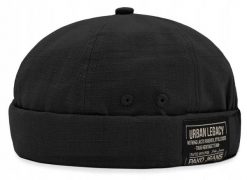 Letnia Czapka Dokerka (Leonka) - Pako Jeans - Czarna. Czarne czapki i kapelusze męskie Pako Jeans, na jesień, bez wzorów, z bawełny. Za 49.99 zł.