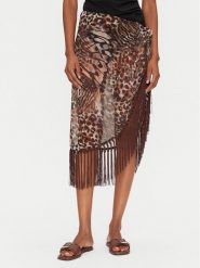 Guess Spódnica midi E5GZ01 WH4T2 Brązowy Regular Fit. Brązowe spódnice damskie Guess, xs, z aplikacjami, z syntetyku, midi. Za 199.99 zł.