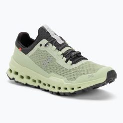 Buty do biegania damskie On Cloudultra. Zielone obuwie sportowe damskie On, bez wzorów, z materiału, do biegania. Za 399.99 zł.