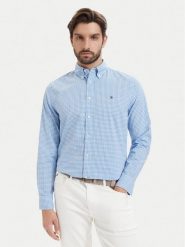 Tommy Hilfiger Koszula Poplin MW0MW43319 Niebieski Regular Fit. Niebieskie koszule męskie Tommy Hilfiger, m, bez wzorów, z bawełny, bez kołnierzyka, bez ramiączek. Za 329.99 zł.