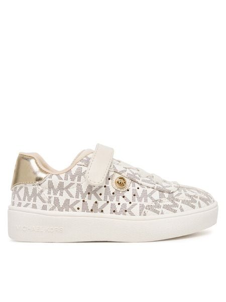 MICHAEL Michael Kors Sneakersy MK02485256 Beżowy. Brązowe buty sportowe dziewczęce MICHAEL Michael Kors, bez wzorów, ze skóry, bez zapięcia. Za 279.99 zł.