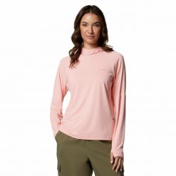 Bluza z kapturem damska Columbia Skien Valley Hoodie. Czerwone bluzy damskie Columbia, bez wzorów, z kapturem. Za 269.99 zł.