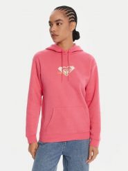 Roxy Bluza ERJFT05028 Różowy Regular Fit. Czerwone bluzy damskie Roxy, xs, bez wzorów, z bawełny, bez kaptura. Za 229.99 zł.