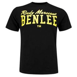 T-shirt o klasycznym kroju Benlee Logo. Czarne t-shirty męskie BENLEE, m, bez wzorów, z bawełny, klasyczne, bez kołnierzyka. Za 120.00 zł.