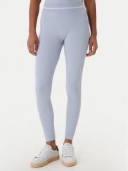 Guess Legginsy V6RB05 Z4692 Błękitny Slim Fit. Niebieskie legginsy damskie Guess, l, z aplikacjami, z syntetyku. Za 279.99 zł.