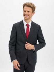 Bugatti marynarka z zestawu modułowego Mężczyźni Regular Fit szary, 26. Szare marynarki męskie Bugatti, bez wzorów, biznesowe. Za 899.95 zł.