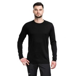 Koszulka męska Smartwool Classic All-Season Merino Base Layer Long Sleeve. Czarne koszulki sportowe męskie Smartwool, m, bez wzorów, z wełny, bez kołnierzyka, bez ramiączek, trekkingowe. Za 347.99 zł.