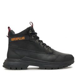 Trzewiki CAT Footwear. Czarne botki męskie CAT Footwear, bez wzorów, bez zapięcia. Za 629.99 zł.