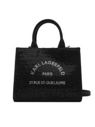 KARL LAGERFELD Torebka A4W50014 Czarny. Czarne torebki do ręki damskie KARL LAGERFELD, bez wzorów, ze skóry, bez dodatków. Za 439.99 zł.