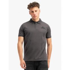 Koszulka polo o klasycznym kroju Lonsdale Lambston. Szare koszulki polo męskie Lonsdale, xl, z aplikacjami, z bawełny, klasyczne, bez ramiączek. Za 230.00 zł.