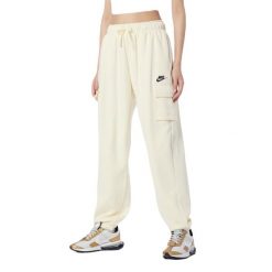 Odzież Nike. Biała spodnie materiałowe damskie Nike, bez wzorów. Za 284.99 zł.