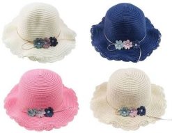 Tadar kapelusz damski młodzieżowy z 3 kwiatkami. Czapki i kapelusze damskie Tadar, bez wzorów, młodzieżowe. Za 23.93 zł.