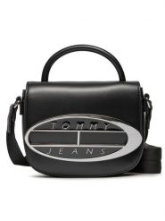 Tommy Jeans Torebka Tjw Origin Crossover AW0AW15811 Czarny. Czarne torebki do ręki damskie Tommy Jeans, bez wzorów, z jeansu, bez dodatków. Za 289.99 zł.