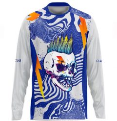 Koszulka MTB Enduro z długim rękawem Punk. Białe bluzki z długim rękawem męskie C-LAB, s, bez wzorów, z materiału, klasyczne, bez kołnierzyka. Za 245.83 zł.