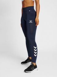 Damskie spodnie dresowe Hummel hmlCore. Niebieskie spodnie sportowe damskie Hummel, m, bez wzorów, z dresówki, na fitness i siłownię. Za 114.00 zł.