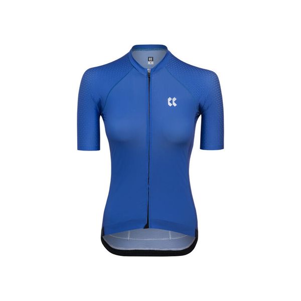 Damski jersey Kalas Passion Z5. Niebieskie koszulki sportowe damskie KALAS, bez wzorów, z jersey, bez kołnierzyka, bez ramiączek, rowerowe. Za 604.50 zł.