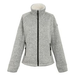Damska Bluza Polarowa Emilide Z Pełnym Zamkiem Błyskawicznym. Białe bluzy sportowe damskie Regatta, xs, bez wzorów, z polaru, bez kaptura, trekkingowe. Za 117.99 zł.