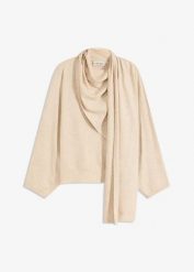 Cienki sweter z miękkiej mieszanki wiskozy. Brązowe swetry damskie bonprix, bez wzorów, z wiskozy, bez kołnierzyka, bez ramiączek, bez kaptura. Za 144.99 zł.