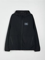 Kurtka wiatrówka Smiley World - czarny. Czarne kurtki męskie Sinsay, l, bez wzorów, bez kaptura. Za 89.99 zł.