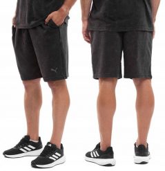 Spodenki męskie Puma Ess Elevated Relaxed Wash. Czarne szorty męskie Puma, m, bez wzorów, z bawełny. Za 134.99 zł.