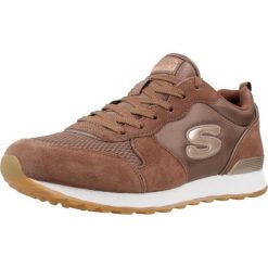 Buty SKECHERS 85GOLDN GURL Brązowy. Brązowe obuwie sportowe damskie Skechers, bez wzorów, z tkaniny, na fitness i siłownię. Za 319.75 zł.