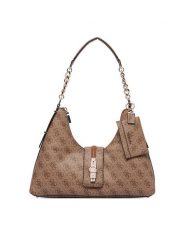 Guess Torebka Yvonne HWSG23 78010 Brązowy jasny. Brązowe torebki do ręki damskie Guess, z aplikacjami, ze skóry, bez dodatków. Za 544.99 zł.