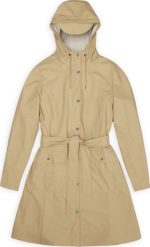 Rains płaszcz przeciwdeszczowy damski CURVE W JACKET W3 18130 24 SAND XS. Kurtki damskie Rains, xs, bez wzorów, bez kaptura. Za 711.05 zł.