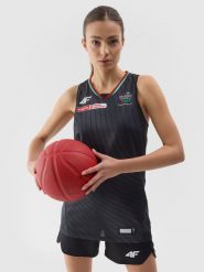 4F Koszulka meczowa replika wyjazdowa z sezonu 2024/25 damska 4F x Zagłębie Sosnowiec - multikolor XL. Koszulki sportowe damskie 4f, xl, bez wzorów, z dzianiny, bez kołnierzyka, bez ramiączek, na fitness i siłownię. W wyprzedaży za 79.99 zł.