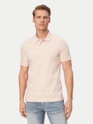 BOSS Polo Passenger 50507803 Różowy jasny Slim Fit. Czerwone koszulki polo męskie Boss, m, bez wzorów, z bawełny, bez ramiączek. Za 399.99 zł.
