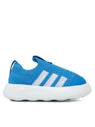 Adidas Sneakersy Bubblecomfy IH1265 Granatowy. Niebieskie buty sportowe dziewczęce Adidas, bez wzorów, z materiału, bez zapięcia. Za 109.99 zł.