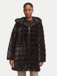 Marella Futro Galosce 2625456062 Beżowy ciemny Regular Fit. Brązowe płaszcze damskie Marella, bez wzorów, z futra, bez kaptura. Za 1,379.00 zł.