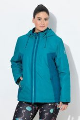 Damskie Kurtka funkcyjna HYPRAR wodoodporna kaptur ochrona przed wiatrem. Zielone kurtki damskie Ulla Popken, plus size, bez wzorów, z materiału, bez kaptura. Za 739.99 zł.
