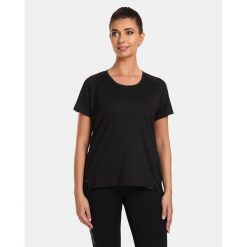 Damska koszulka techniczna Kilpi LIMED-W. Czarne t-shirty damskie Kilpi, s, bez wzorów, bez kołnierzyka. Za 112.21 zł.