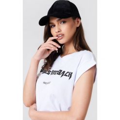 MSCH Copenhagen T-shirt GBB - White. Białe t-shirty damskie MSCH Copenhagen, z nadrukiem, z bawełny. Za 100.95 zł.