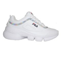 Buty damskie do chodzenia Fila WISTERIA 2 EVO. Białe obuwie sportowe damskie Fila, bez wzorów, trekkingowe. W wyprzedaży za 169.00 zł.