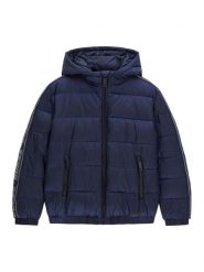 Guess Kurtka zimowa L6BL20 W4826 Granatowy Regular Fit. Niebieskie kurtki i płaszcze dla chłopców Guess, na zimę, z aplikacjami, z syntetyku, bez kaptura. Za 434.99 zł.