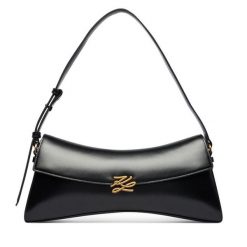 Torebka KARL LAGERFELD. Czarne torebki do ręki damskie KARL LAGERFELD, bez wzorów, klasyczne, bez dodatków. Za 1,499.00 zł.