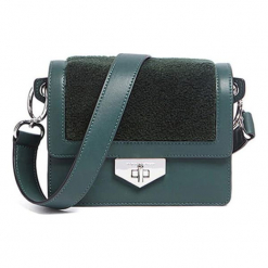 Torebka w kolorze ciemnozielonym - (S)20 x (W)16,5 x (G)10,5 cm. Szare torby na ramię damskie marki Tosca Blu. W wyprzedaży za 399.95 zł.