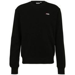 Bluza męska Fila Leverano Regular Crew Sweat. Czarne bluzy męskie Fila, m, bez wzorów, z dresówki, bez kaptura. Za 163.00 zł.