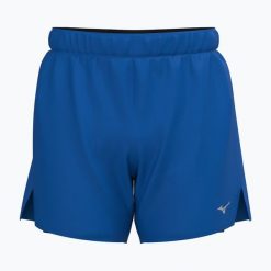Spodenki do biegania męskie Mizuno Core 5.5" 2IN1. Niebieskie krótkie spodenki sportowe męskie Mizuno, m, bez wzorów, do biegania. Za 139.99 zł.