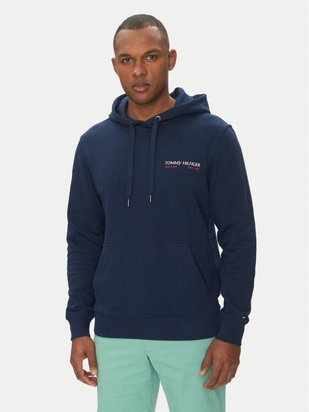 Tommy Hilfiger Bluza Color Photo MW0MW39151 Granatowy Regular Fit. Niebieskie bluzy męskie Tommy Hilfiger, m, bez wzorów, z bawełny, bez kaptura. Za 399.99 zł.