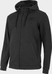 4f Bluza męska H4Z22-BLM353 Ciemny Szary melanż r.S. Szare bluzy męskie 4f, m, bez wzorów, bez kaptura. Za 133.00 zł.