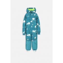 Kombinezon narciarski chłopięcy Lemon Explore ZL3 turkusowy. Niebieskie buty zimowe chłopięce LEMON explore, bez wzorów, z polaru, bez zapięcia. Za 259.90 zł.