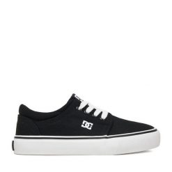 Tenisówki DC Shoes. Czarne trampki i tenisówki chłopięce DC Shoes, bez wzorów, bez zapięcia. Za 109.99 zł.